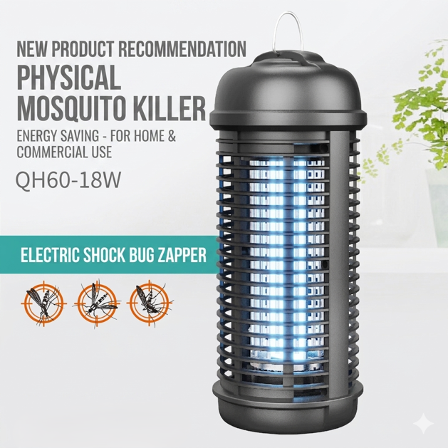 QH60-18W Classic 18W Cylindrical Bug Zapper