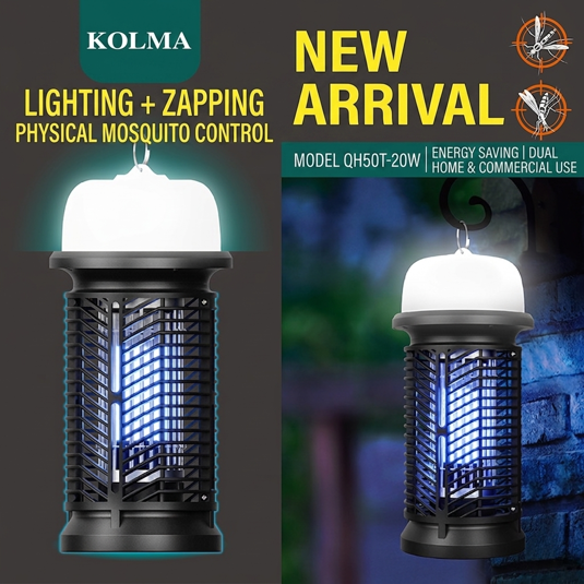 Kolma 20W Elite Hybrid Mosquito Killer with Ambient LED Lighting (QH50T-20W) UV mosquito trap image