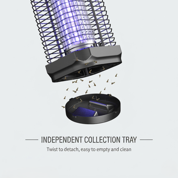 360-Degree Reinforced Grid with Easy-Clean Debris Tray