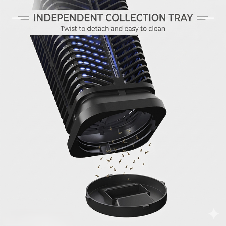 QH50E-20W Easy-Clean Twist-Lock Debris Tray for Rapid Maintenance