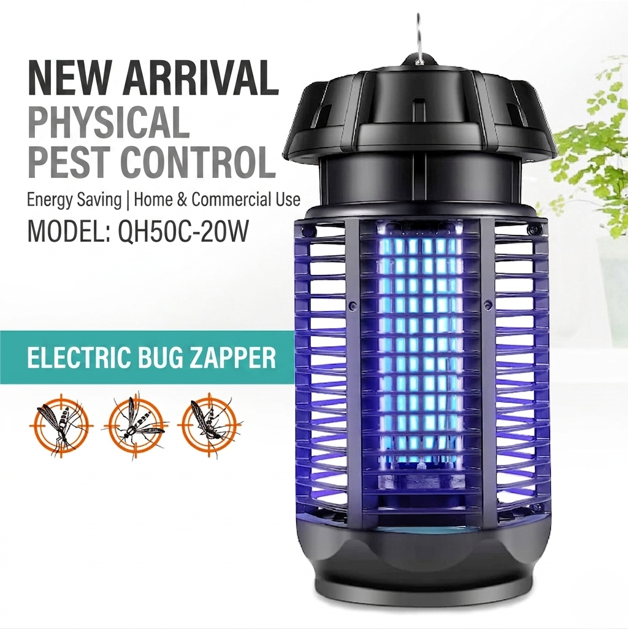 QH50C-20W Premium 20W Turbine-Style Bug Zapper