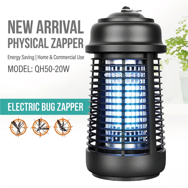 QH50-20W Ultra-Powerful 20W Electronic Bug Zapper for Large Areas