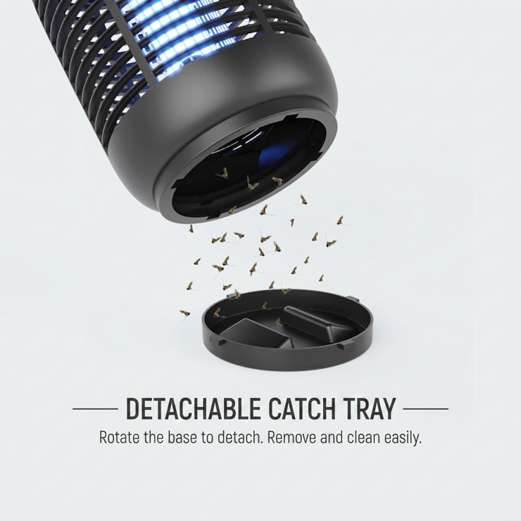 Integrated Large-Capacity Debris Tray for Easy and Fast Cleaning