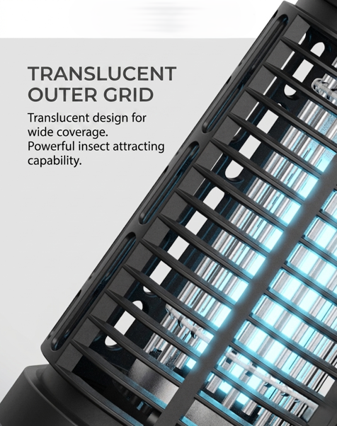 High-Intensity 15W UVA Attraction with Industrial Grid Power