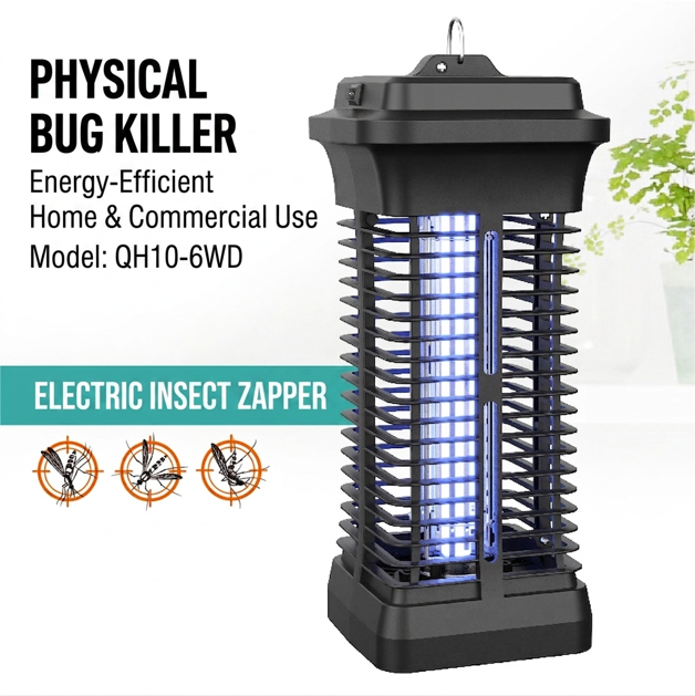 QH10-6WD Modern Square-Column 6W Electronic Bug Zapper