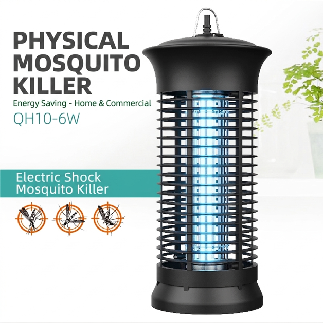 Kolma 6W Standard 360° Open-Top Indoor Bug Zapper (QH10-6W) UV mosquito trap image
