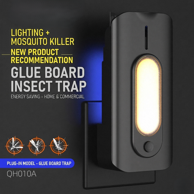 QH010A 2-in-1 Smart Night Light and Sticky Fly Trap