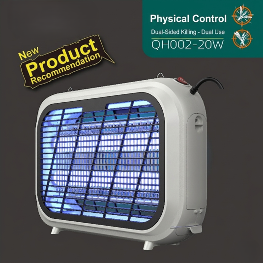 Kolma 20W Double-Sided High-Voltage Insect Killer - 80m² Coverage (QH002-20W) UV mosquito trap image