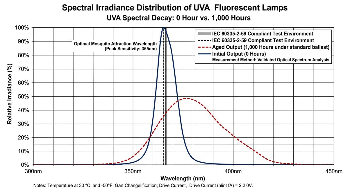Understanding UVA Spectrum Decay: The Science Behind Decreased Attraction Efficiency in Phototactic Insect Traps