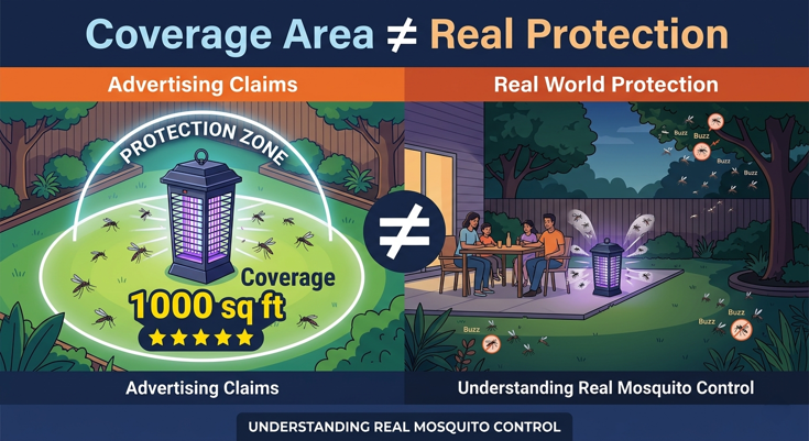 Why Coverage Area Claims Disappoint Customers: The Truth Behind Mosquito Killer Coverage