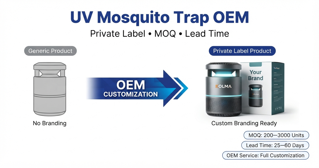 UV Mosquito Trap OEM: Complete Guide to Custom Branding, MOQ, and Lead Time